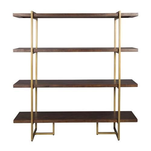 Dutchbone Class Boekenkast - bruin - staal, hout