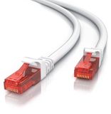 CSL LAN-kabel, CAT 6, UTP, Gigabit Ethernet, 1000 Mbit/s, 10 meter, wit