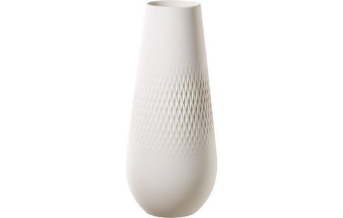Villeroy & Boch Collier White Porcelain Jar-shaped Vase - 26cm
