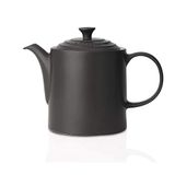 Le Creuset Grande Klassieke theepot, rond, 1,3 l, keramiek, matzwart, 70703130000000