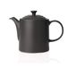 Le Creuset Grande Klassieke theepot, rond, 1,3 l, keramiek, matzwart, 70703130000000