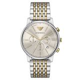 Emporio Armani AR11773 Heren Polshorloge Zilverkleurig Staal 42mm