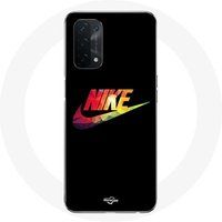 Nike Etui voor Oppo A54 5G Kleur Zwarte Achtergrond Maniacase