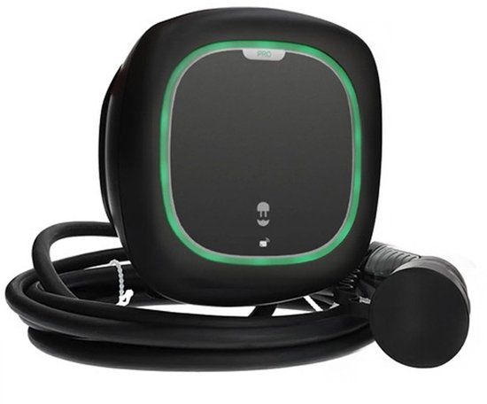 Wallbox Pulsar Pro 22kW Laadpaal - 7 meter kabel - Zwart