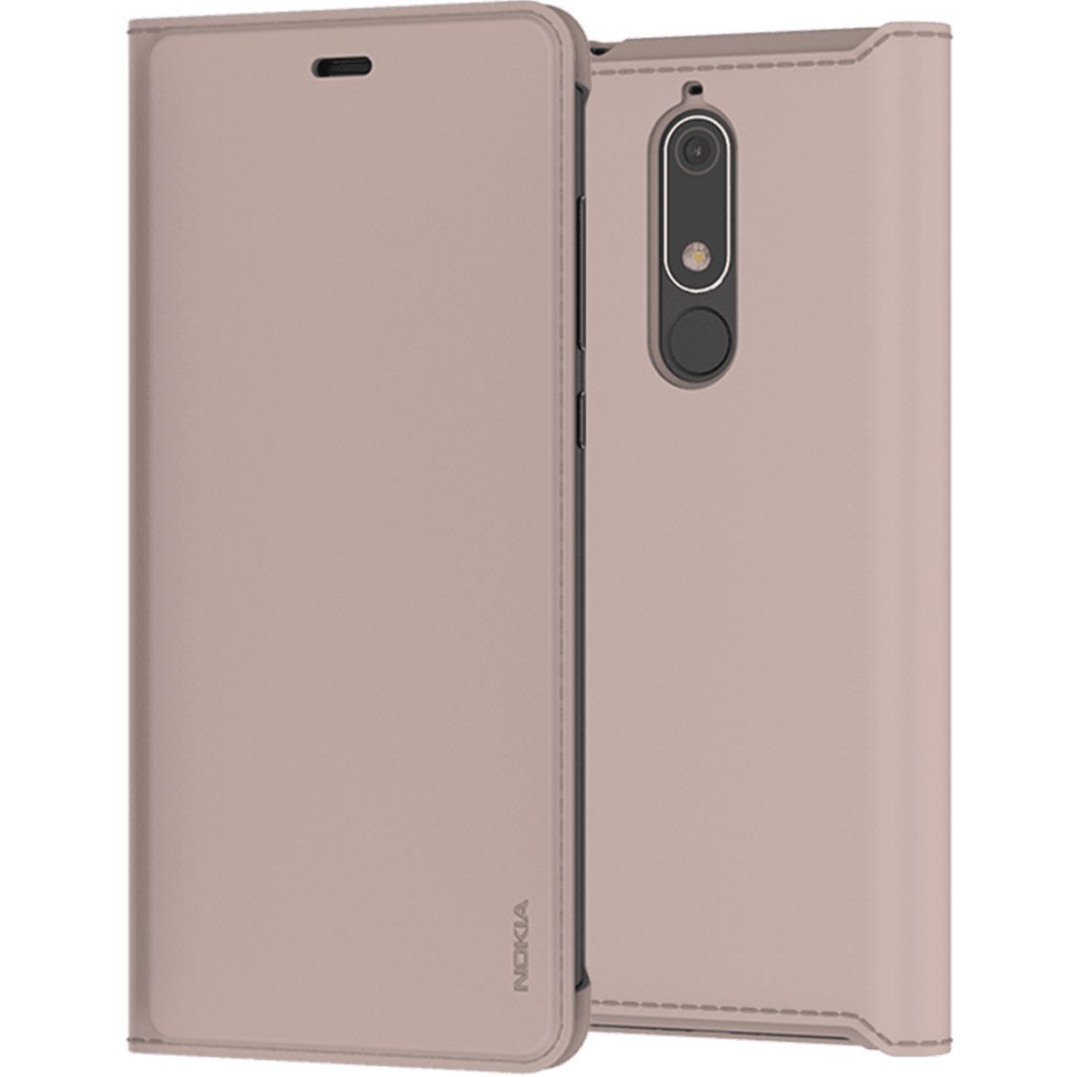 Nokia 5.1 Flip Case - Crème