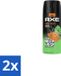 AXE Jungle Fresh déodorant spray parfum tropical rafraîchissant 150 ml - 2 pièces