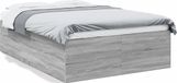 vidaXL Bedframe - Hout - Grijs Sonoma - 120x190 cm