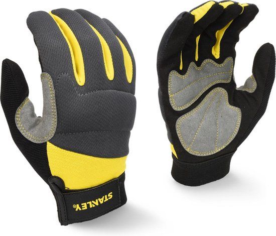Stanley SY660L Werkhandschoenen - Maat 10 - Zwart/Geel