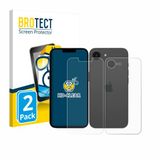 BROTECT - Screenprotector voor Apple iPhone 17e (Voor+Achter) - Folie Beschermfolie transparant 2 Stuks