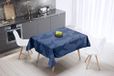 Bonamaison Tafelkleed, Anti-Mold, Sneldrogend, Waterdicht, 100% Polyester Tafellaken, Blauw, 140 x 140 Cm
