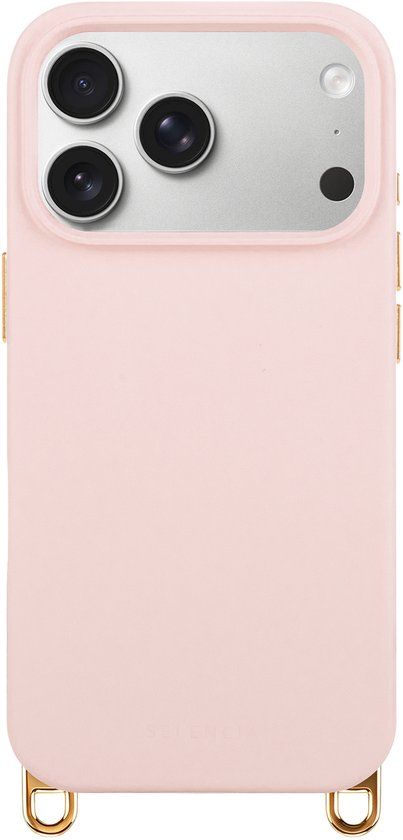 Selencia Rivièra MagSafe Backcover met afneembare haakjes voor de Apple iPhone 17 Pro - Sorbet Pink