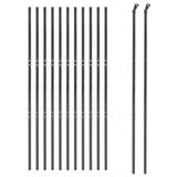 Grillage Anthracite 1,6x25 m Acier Galvanisé
