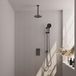 Brauer Gunmetal Carving Thermostatische Regendoucheset Inbouw