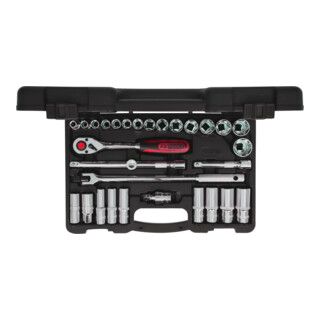 KS Tools 1/2" CHROMEplus Socket Set, 30-Piece