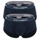 DOLCE & GABBANA Slip bleu marine / blanc