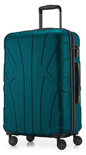 Suitline harde koffer trolley check-in bagage, TSA, 66 cm, ca. 58 liter, 100% ABS mat Aqua groen