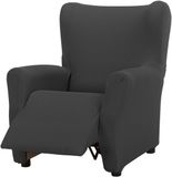 Martina Home Tunez elastische duplex vleugelstoelhoes - bruin