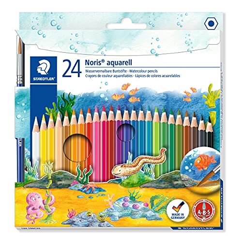 Staedtler - Aquarellstifte Noris Club, 24ST und 1 Pinsel