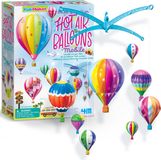 4M Heteluchtballonnen mobiel, verf je eigen mobiel, kunst- en knutselset om luchtballonnen te voltooien kamerdecoratie, jongens en meisjes vanaf 5 jaar