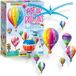 4M Heteluchtballonnen mobiel, verf je eigen mobiel, kunst- en knutselset om luchtballonnen te voltooien kamerdecoratie, jongens en meisjes vanaf 5 jaar