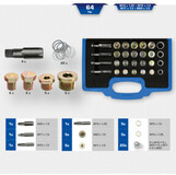 Brilliant Tools Reparatieset voor olieaftapplugschroefdraad, 64-dlg