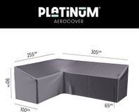 Platinum AeroCover Loungesethoes hoekset links 305x255x100xH65/90