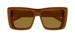 Saint Laurent Sl 900 Howl Lunettes De Soleil Femme Marron Carrées Marron 61mm