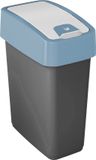 Keeeper Afvalemmer met Plooideksel Premium - Zachte touch - 10 L - Blauw
