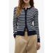 Tommy Hilfiger Coton torsadé fin Ls Dark N Navy/ivory Petal Breton Stp Taille : XL