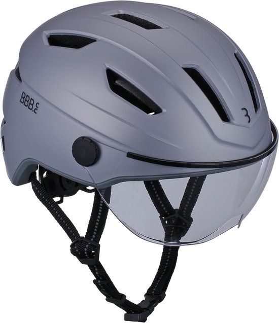 BBB Cycling Move Faceshield E-bike Helm - Speed Pedelec - Mat Grijs - Maat L - BHE-57