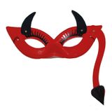 Merkloos / Sans marque België Oogmasker Duivelin Met Staart