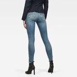 G-Star Midge Zip Skinny Wmn Dames Jeans Lt Vintage Aged Destroy