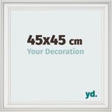 yd. Cadre photo 45x45 cm - MDF - Blanc balayé - Lazio