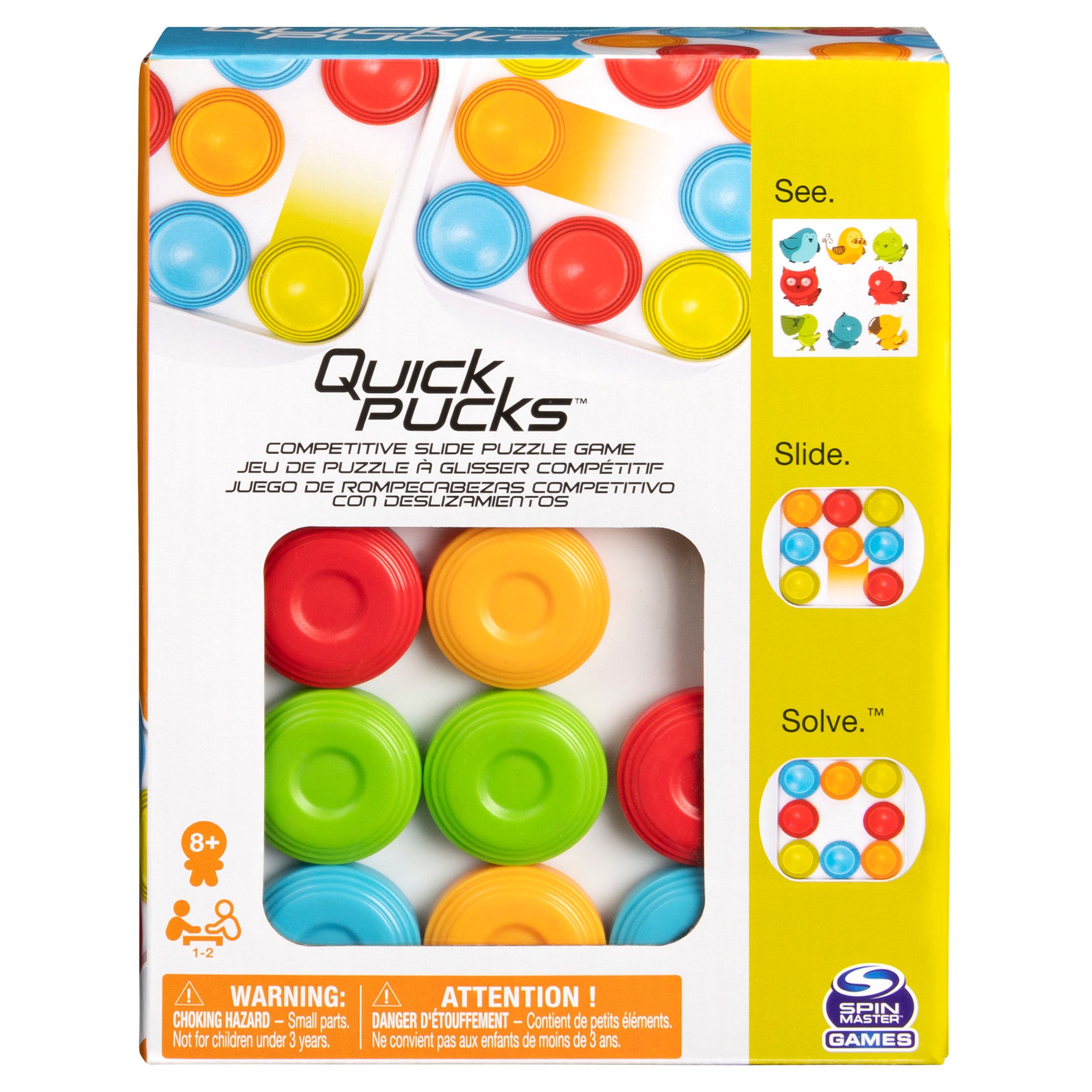 Spin Master Games Quick Pucks - Puzzelspel - Bordspel - 8+ jaar