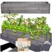 WAMAR-SOSENKA MARIAN JAŚKOWIAK MARCIN JAŚKOWIAK SPÓŁKA KOMANDYTOWA Jardinière surélevée pour légumes et herbes - 120x30x27 cm Bois gris