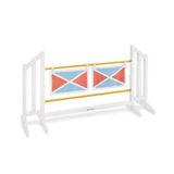 PINOLINO Hindernishordenset Stormy, Hobby Horse accessoires, obstakels voor | Steilsprong met afneembare vlaggetjes, FSC-gecertificeerd dennenhout en kindveilige lak, 119 x 34 x 62 cm, vanaf 3 jaar
