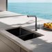 Pure.Sink Spoelbak 34+18 cm PVD gun metal grote bak links PCM341840-61