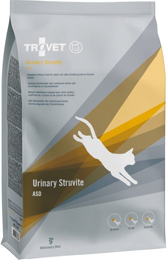 TROVET Urinary Struvite ASD Kat - 2,5 kg + 12 x 100 gram blikken (Chicken)