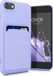 kwmobile telefoonhoesje geschikt voor Apple iPhone SE (2022) / SE (2020) / 8 / 7 - Hoesje met pasjeshouder - TPU case in lavendel