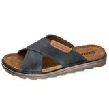 Fischer 566660 503 Slippers Blauw Leer Heren - Blauw - 44