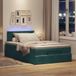 Prolenta Maison Exclusive - Cadre de lit ottoman avec matelas vert foncé 120x200cm velours