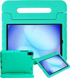 Samsung Galaxy Tab A11 Plus / A9 Plus Housse antichoc avec pare-chocs turquoise