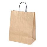 García de Pou 180.03 zak met handgrepen, 80 g/m2, 26 + 14 x 32 cm, goudkleurig