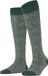 FALKE Snow Glitter kniekousen dames groen - maat 39-42