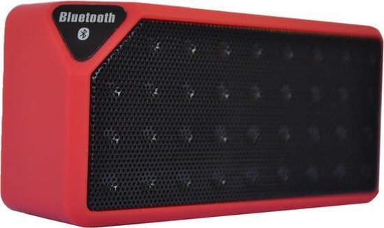 - Bluetooth Speaker Luidspreker - Mini Square rood
