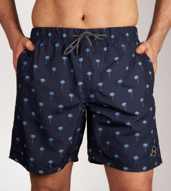 Shiwi The Sunshine Brand Men Swimshort Palm Navy Blue