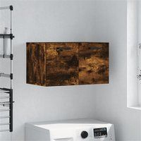 vidaXL Armoire Murale, Placard Suspendu avec Rangement, Meuble Flottant de Salon Salle de Séjour Intérieur, Moderne, Chêne Fumé Bois d'Ingénierie 830025