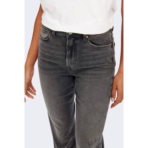 ONLY ONLEMILY High Waist Straight Fit Jeans - Grey