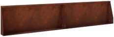 vidaXL Mur de soutènement - 2 pièces - 100 x 12 x 50 cm - Acier résistant aux intempéries - Couleur rouille