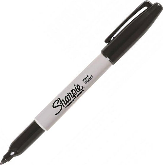 Sharpie Fine Point - Zwart - Doos á 12 stuks